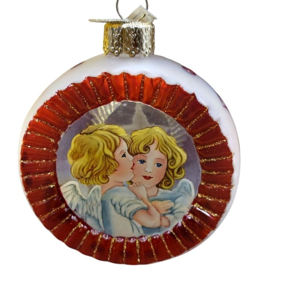 Old World Christmas Angel & Star Glass Ornament